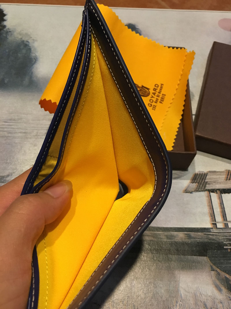 Goyard Blue Billfold Wallet